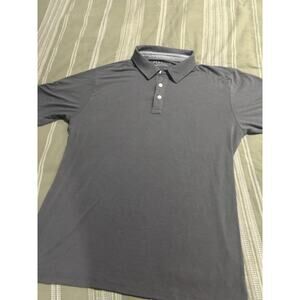Free Fly Performance Bamboo Apparel Polo Shirt Mens XL Gray Short Sleeve Casual